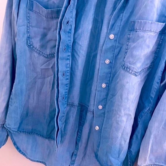 Bella Dahl Denim Button-Up Shirt medium wash LIKE NEW never worn Size XS - Picture 3 of 16